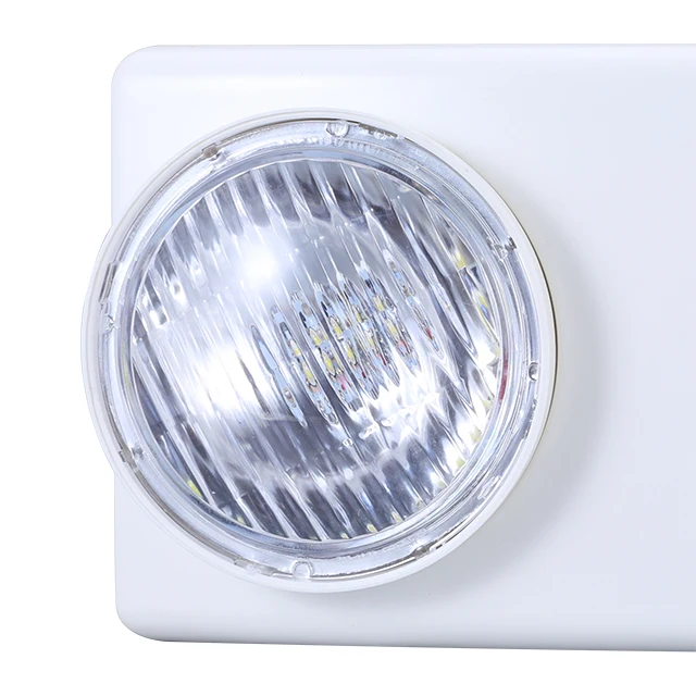 Wall Mounted Automatic Rechargeable Fire Twin Spot Heads Led Emergency Light With CE ROHS