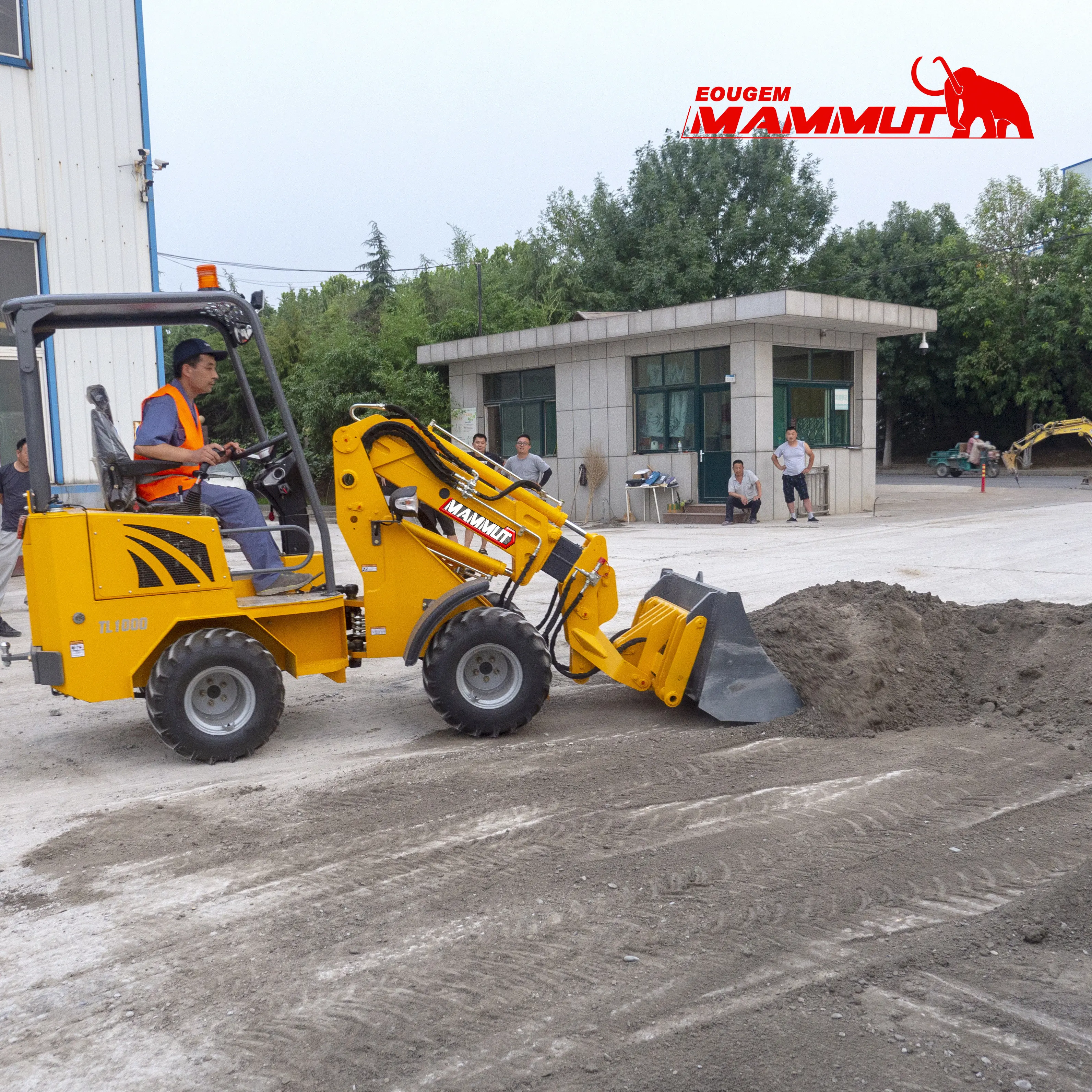 EURO 5 Mini Loader 1 2 3 Ton Dealer TL1000 Hydraulic China Telescopic 4x4 Diesel Front Wheel Loader For Sale
