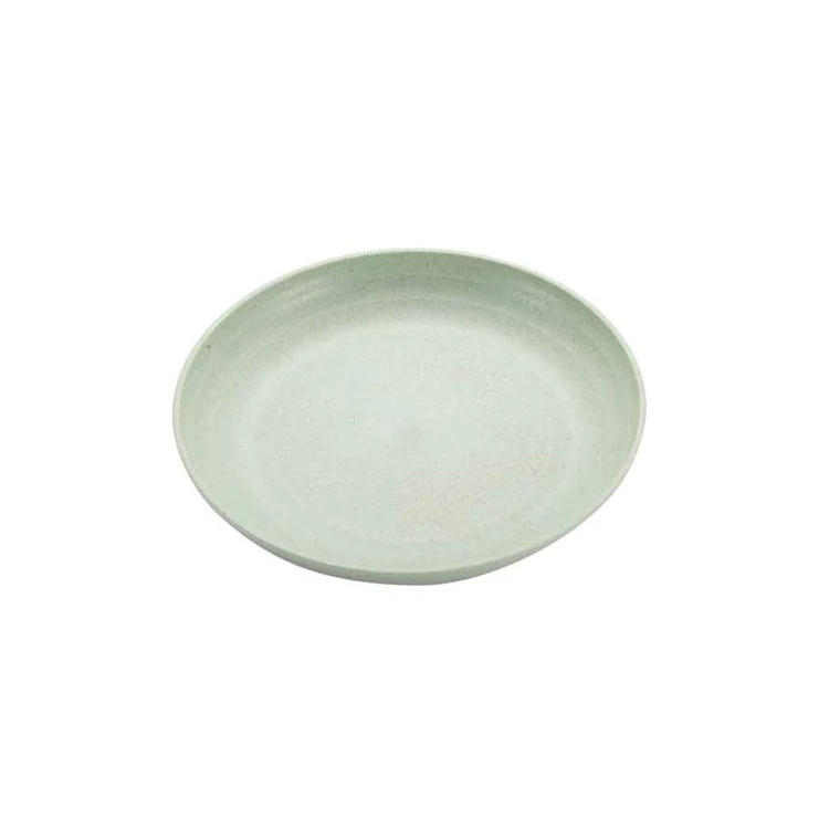 
Biodegradable Wheat Tableware Reusable Round Wheat Straw Plates Food Grade 