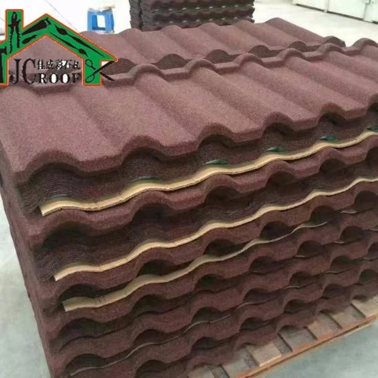 Roofing Tile Deep Wave Design Attractive Stone Coated Metal Roofing Sheets for Residential House