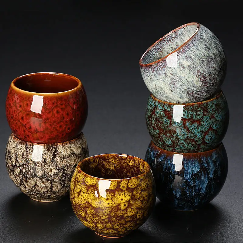 Good Quality Porcelain Ceramic 120ml Coffee Tea Cups Handmade Pottery Mugs No Handle