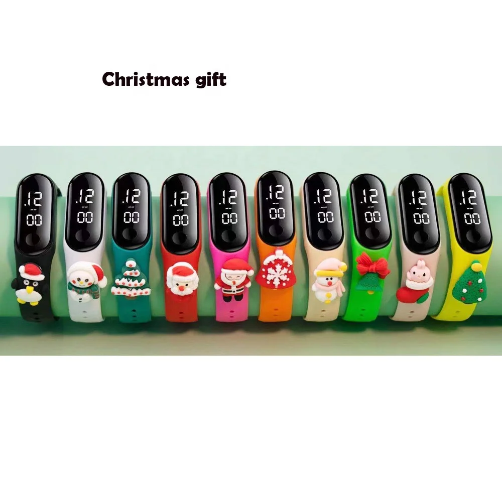 2022 дешевые рождественские подарки для детей, самые дешевые детские электронные милые Мультяшные детские часы mi band