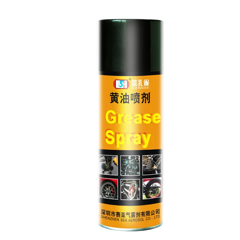 
BLUE PEACOCK High temperature grease spray high temperature resistant lubricating spray gear antirust lubricant 