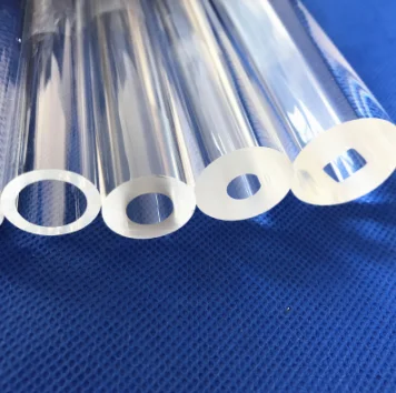 JGS1 JGS2 Rectangular Quartz Tubes Fire Polishing for Chemical industry