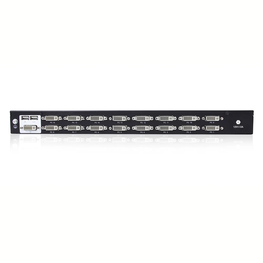 16 портов Dvi Kvm Switch1920X1080, монтажные в стойку Kvm-переключатели
