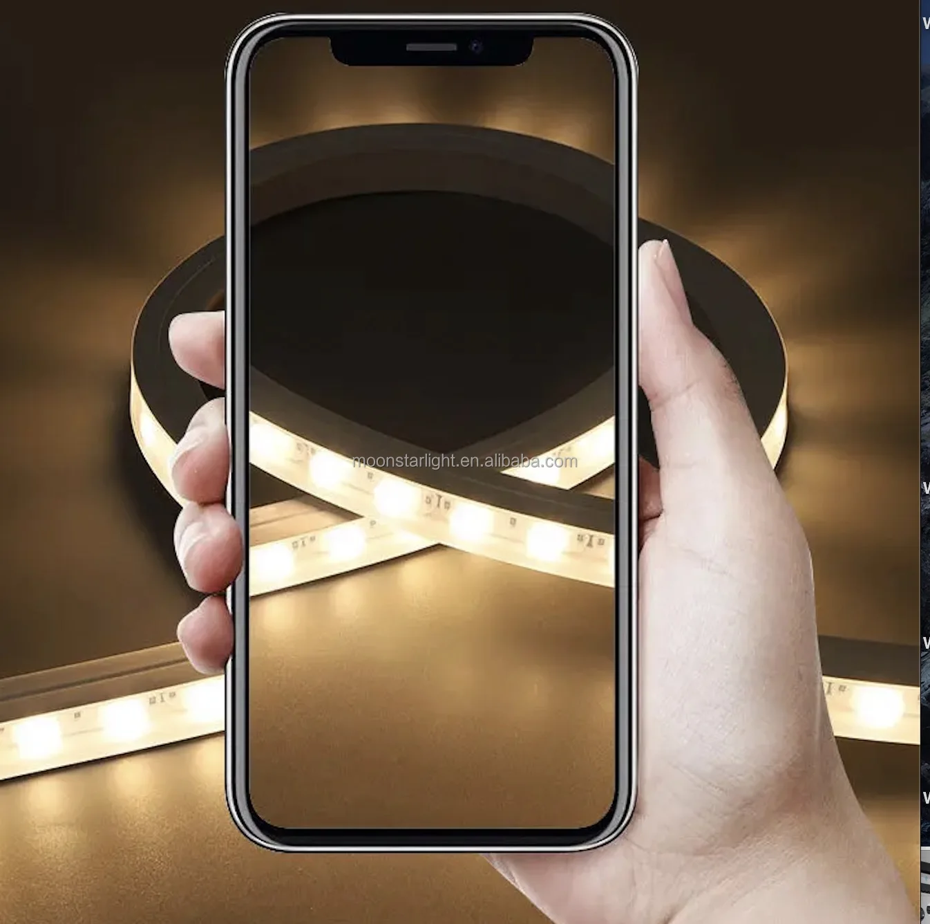 DC24V Warm White Wall Washer Light Strip Silicone Outdoor IP68 Lumileds RGB Flexible Led Wall Washer