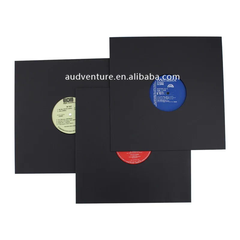 Vinyl enthusiast collect vinyl inner bag Giant thick protective vin  400G cardboard LP jacket with or without holes 10 packaging