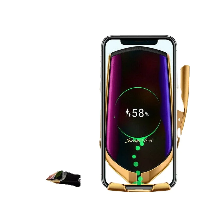Лидер продаж 2021 года автомобильное беспроводное зарядное устройство R2 Smart Sensor с автоматическим зажимом 5 Вт BT TWS позиционирование