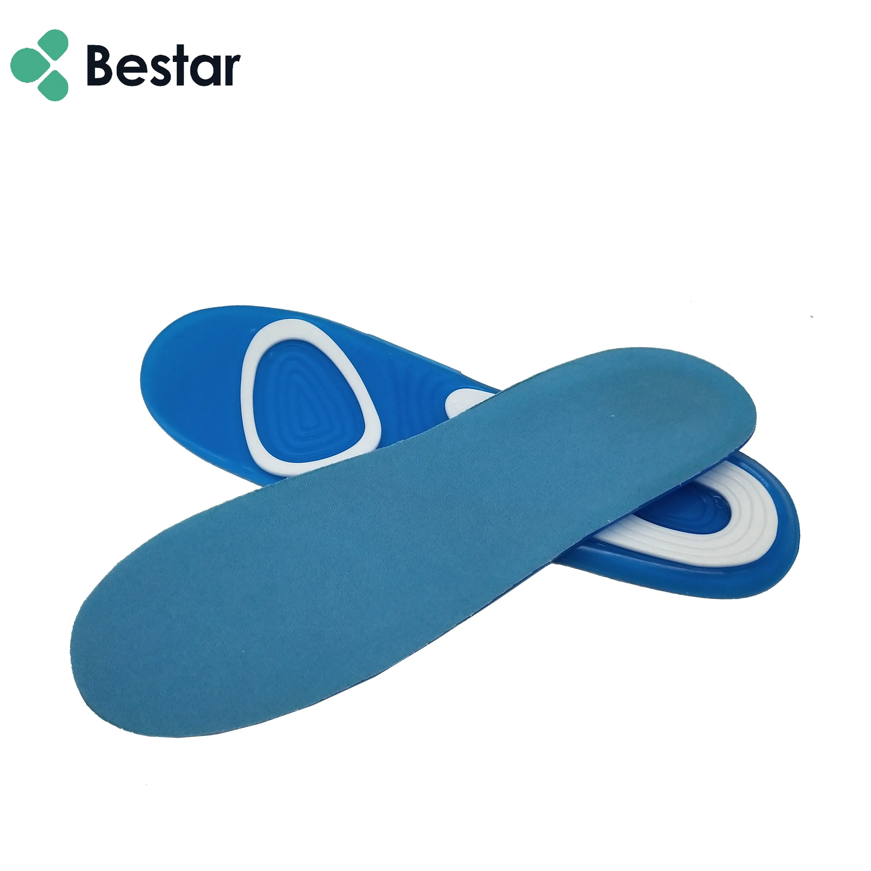 Bestar Hot Selling Soft and comfort Insol Sneaker Insole Antisweat Silicone Insoles