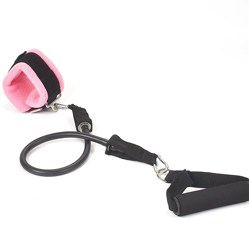 Hot Sale D-ring Adjustable Ankle Straps With Door Buckle And Resistance Tube For Workout Fitness Fitness Accessories