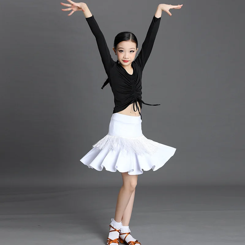 New Latin Dancewear with Fringe girls Professional Latin Dance Practice and Performance Wear