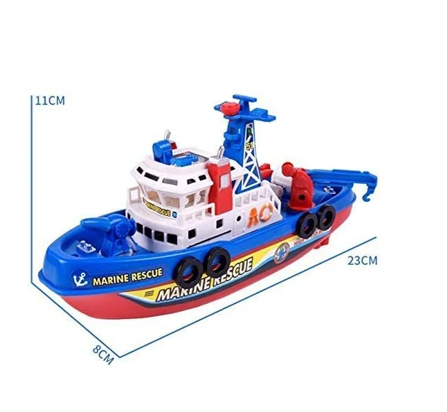 Игрушка для ванны, лодка, бассейн, пожарная лодка, морской корабль, модель, игрушка для ванны, набор летних игрушек, подарок на день рождения, Рождество для мальчиков и девочек