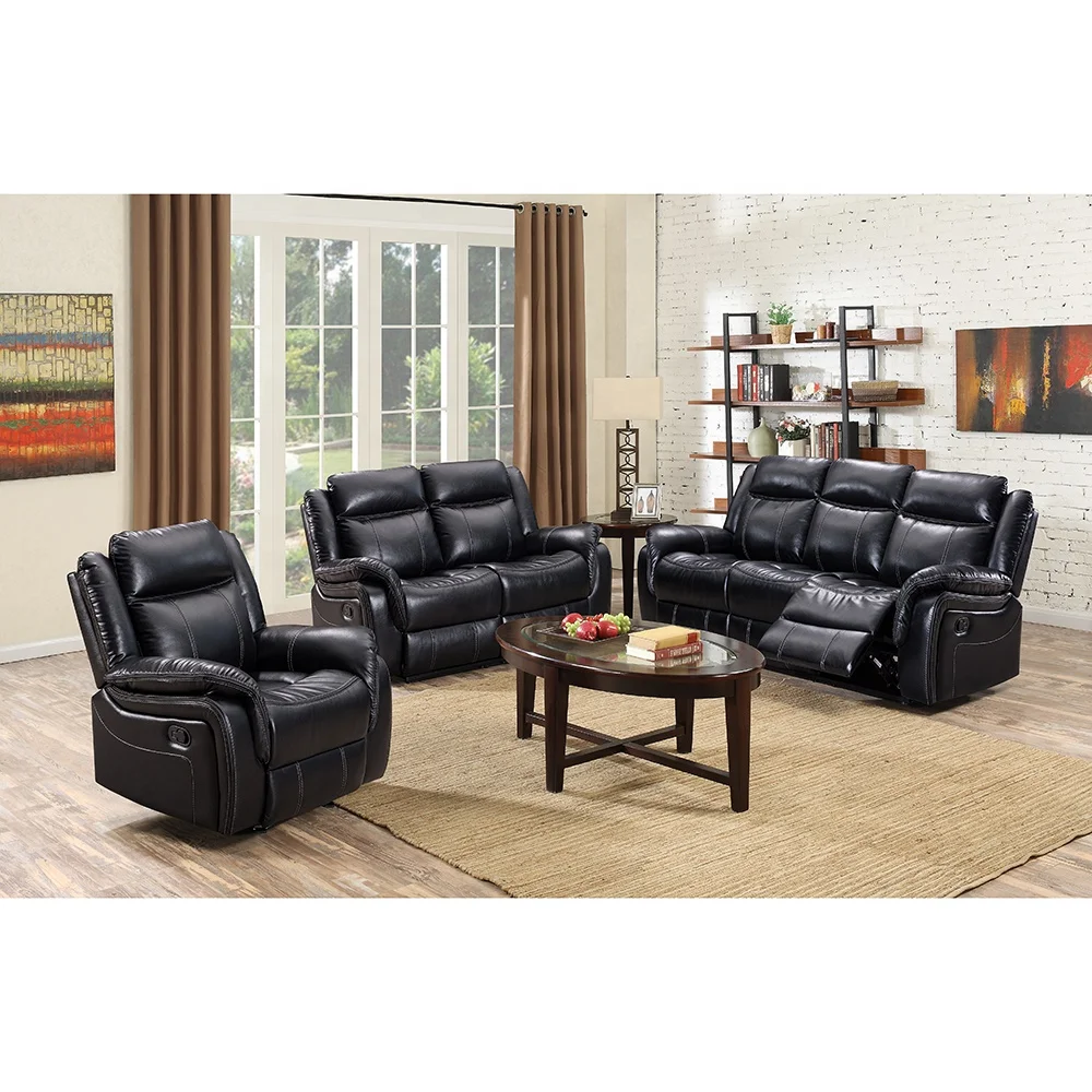 Fashion Sectional Air Leather Furniture Home Recliner Sofa Set Furniture for Living Room