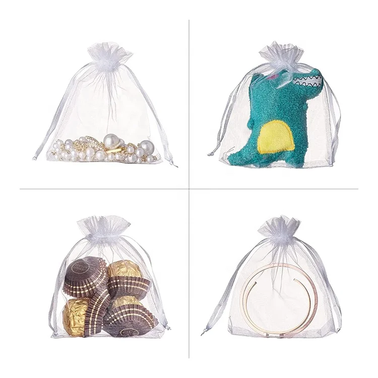 huahao Pouch Wedding Party Favor Gift Candy Jewelry Packaging Drawstring Organza Bag