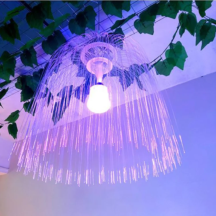 Высококачественное настраиваемое украшение звездного неба, праздничное наружное светодиодное освещение из оптического волокна с Медузой