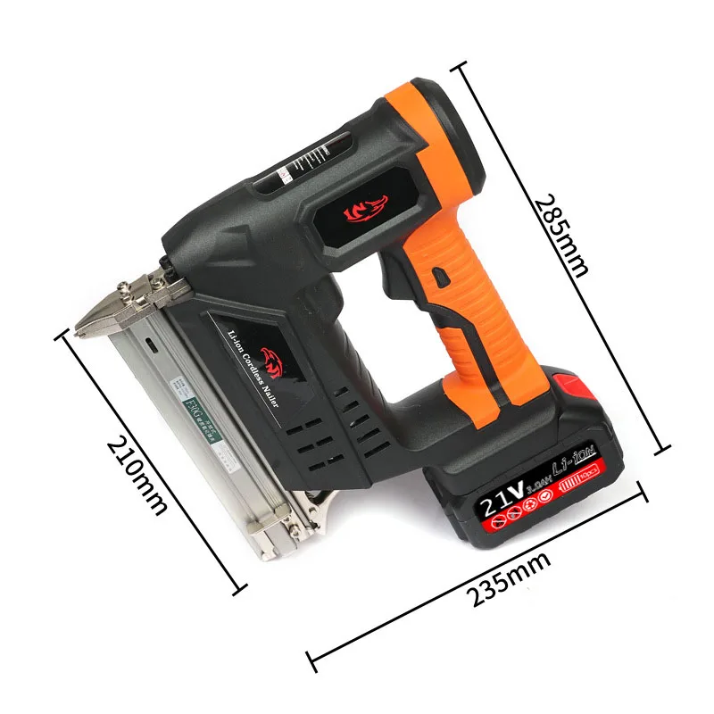 Литиевый перезаряжаемый электрический пистолет для ногтей беспроводной зарядный деревообрабатывающий
