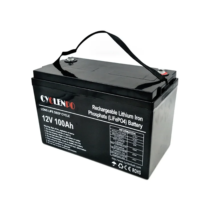 Deep cycle 12volt lithium iron phosphate battery 12v 100ah battery for ev and solar