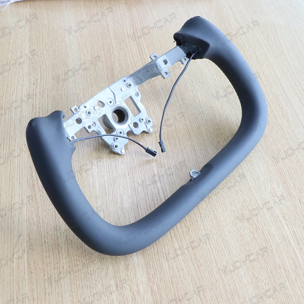 Vjoycar Steering Wheel Handle 377mm Heated For Tesla Model 3 Highland Sports Racing Model X Style Steering Wheels 2023 2024+