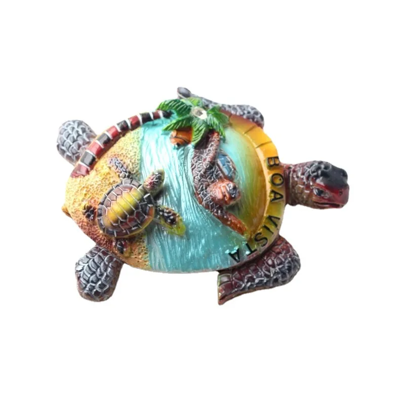 Resin Hand Craft Turtle Refrigerator Souvenir Magnet With Magnetic Sticker for Home Kitchen Decoration  Fridge Magnets