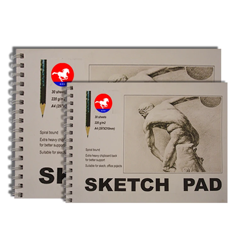 Good selling 100Gsm 12pages drawing pad paper for art A4 size