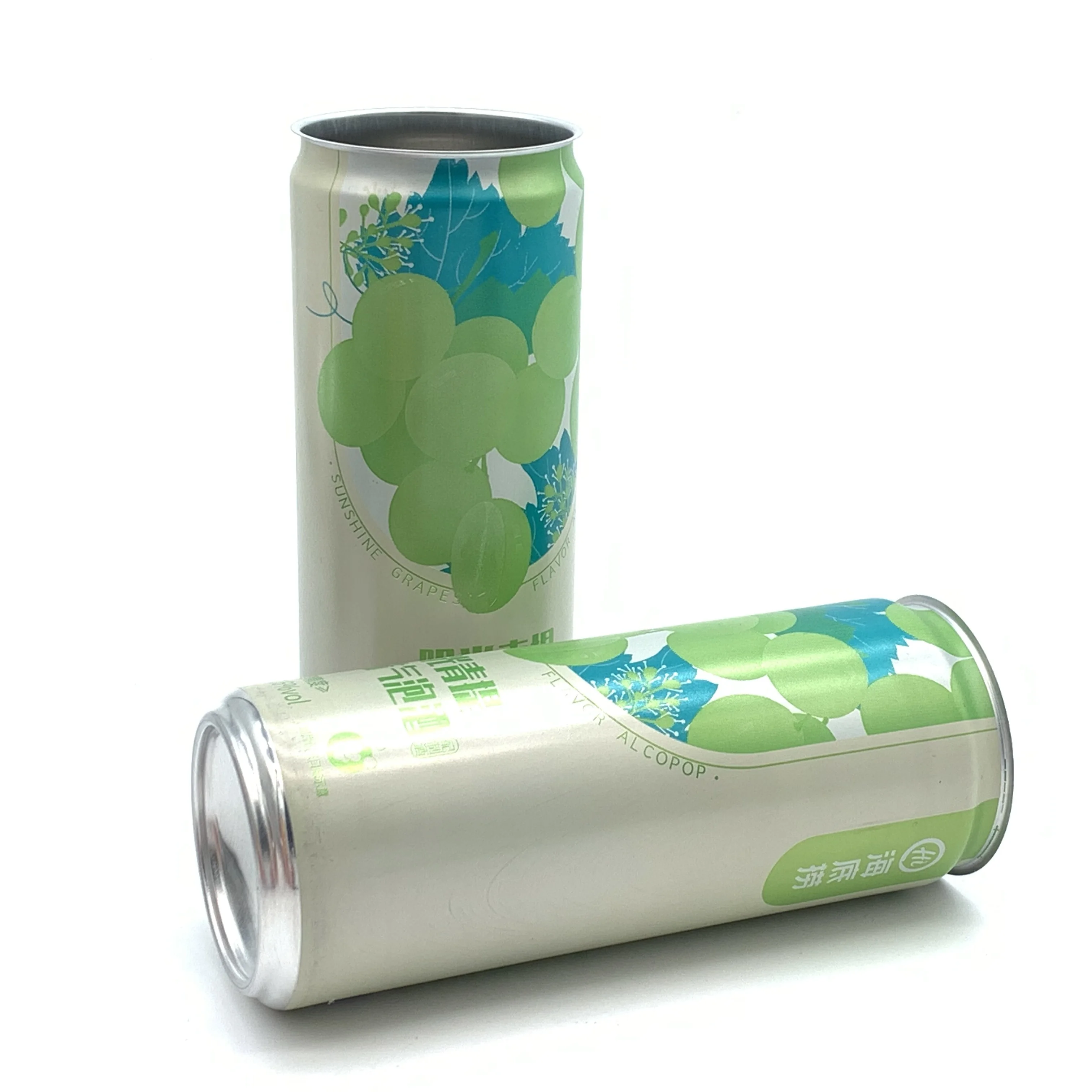 wholesale transparent custom 187ml 200ml 250ml 330ml recycle empty aluminum cans for prime carbonated energy soft drinks package