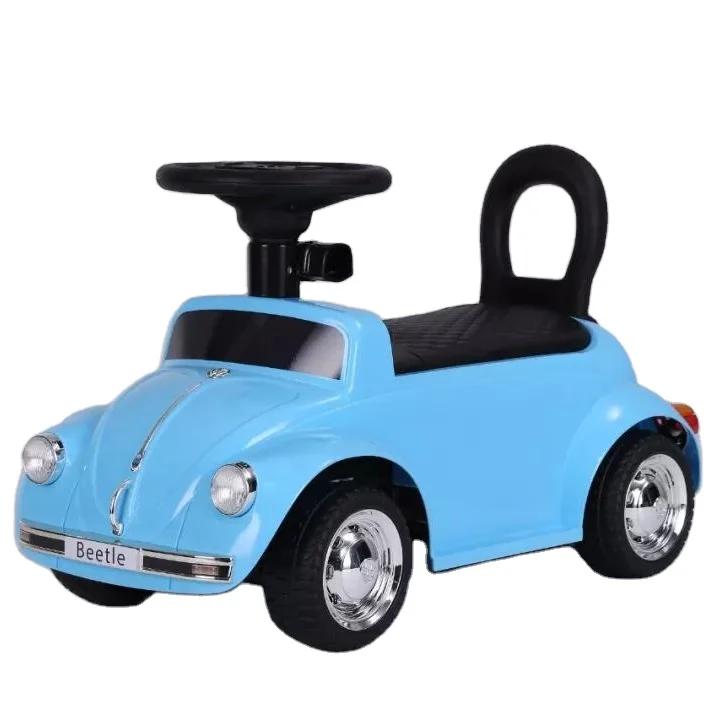 Licensed Beetle children toy baby ride on car push bar walker electric car for girls