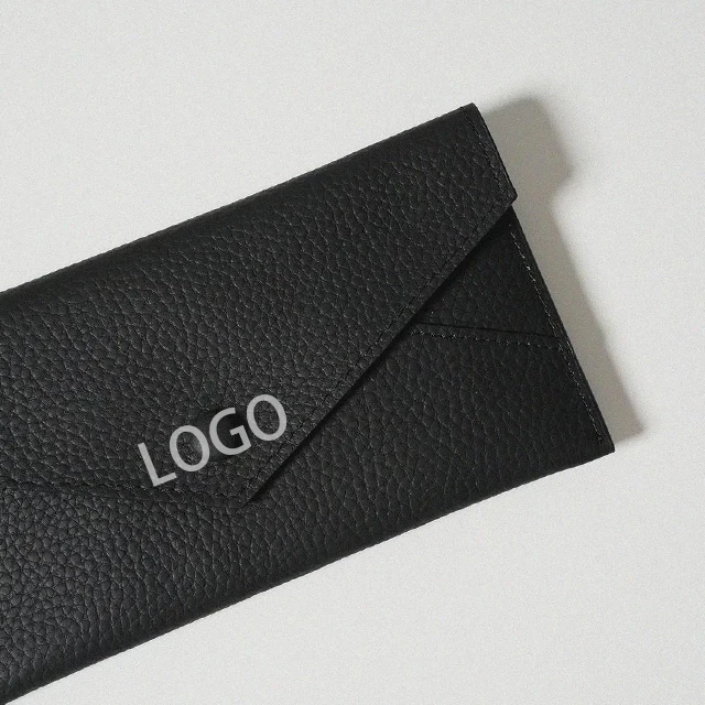 European and American style Togo leather long wallet customized color ID storage bag multifunctional unisex coin purse