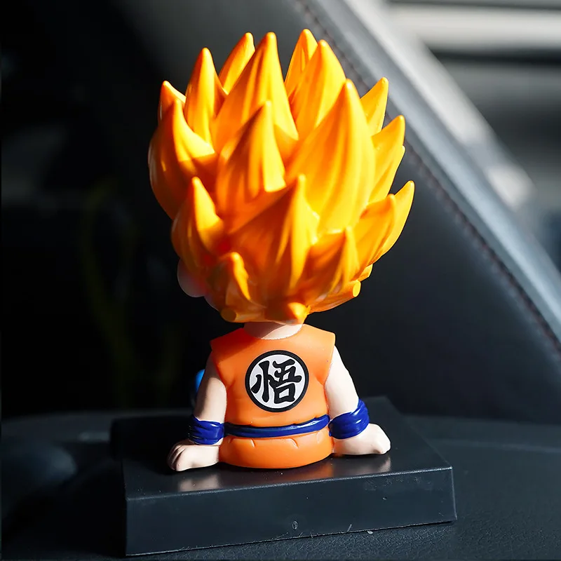 Dragon Balls Sun Wukong car decoration shaking head action figure cartoon anime car accessories cute creative decoration doll