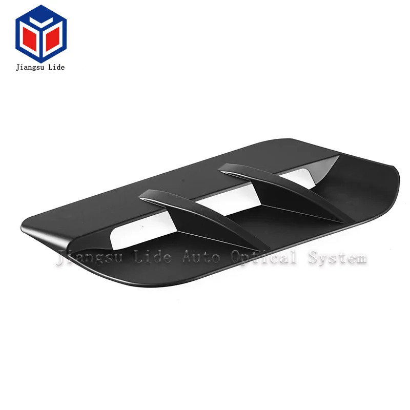 Black Engine Hood Air Outlet Vent Moulding Cover Trim Decorative For Dodge Challenger 2015+