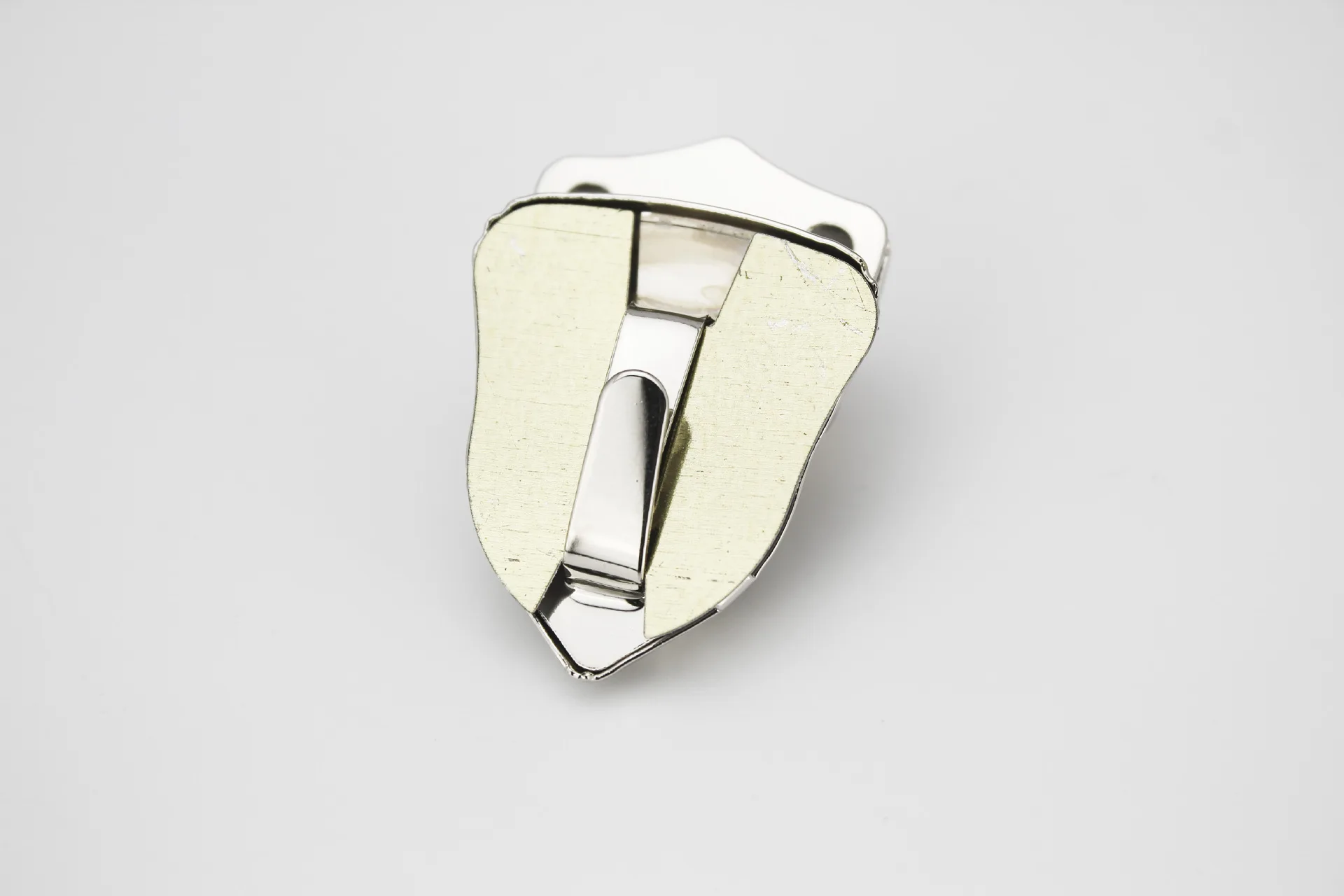 Excellent quality unique design plating metal bag lock catch hardware accessories hasp luggage buckle smaller Clips  Push Locks