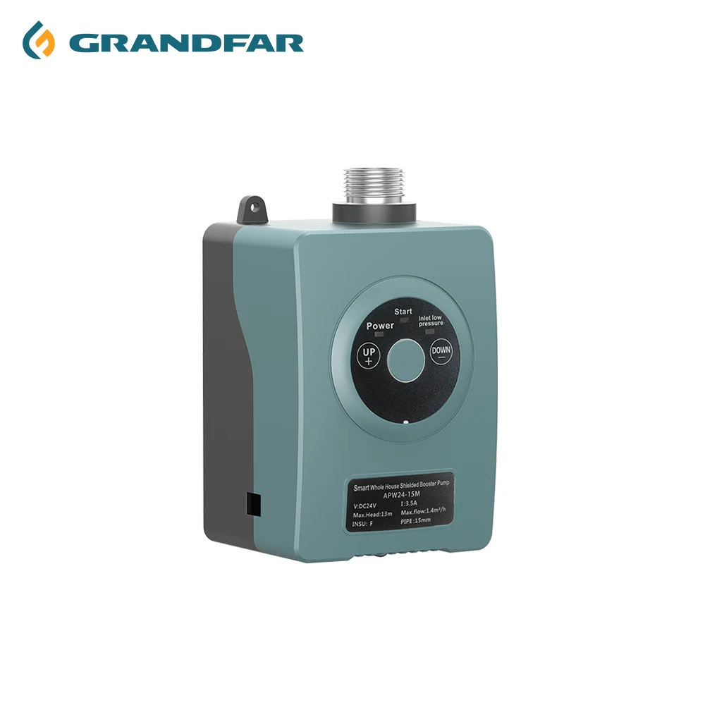 GRANDFAR OEM/ODM silent intelligent automatic smart digital DC 24 volt booster water pump pressure switch for heater