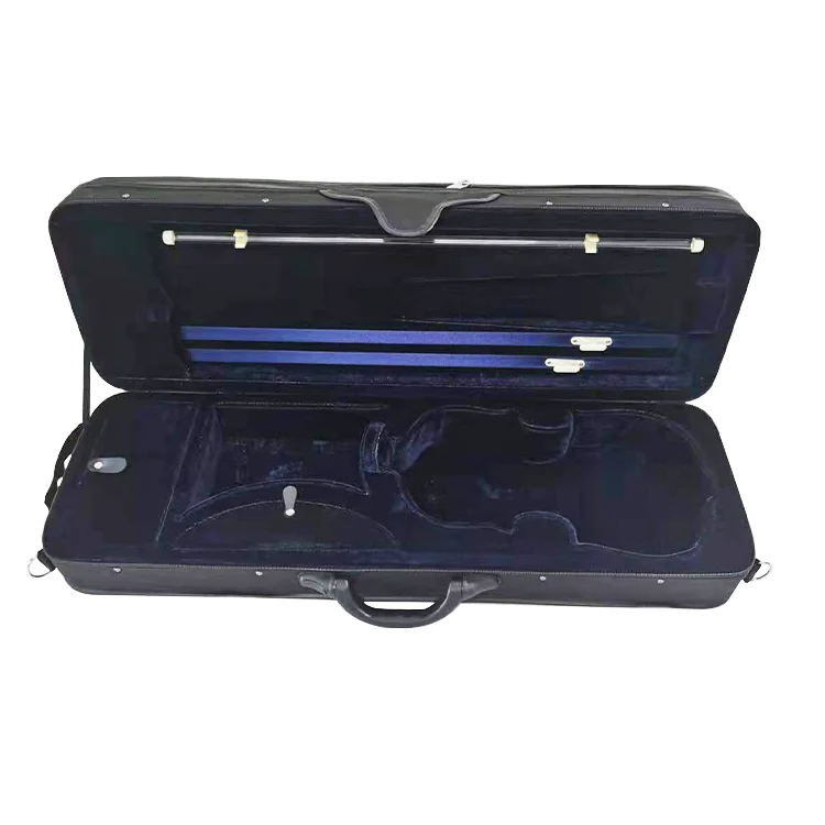 Gaosijia GSJ  price  student wholesale black  oxford cover  advanced oblong  foam light  violin  case G-2009V4/4 3/4 1/2 1/4 1/8
