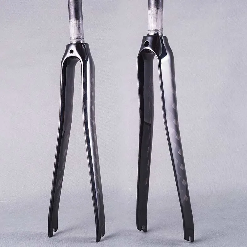 OEM 12k дорожный велосипед дисковый тормоз жесткая вилка 700c велосипед roadbike Подвеска Передняя вилка для продажи глянцевая/матовая