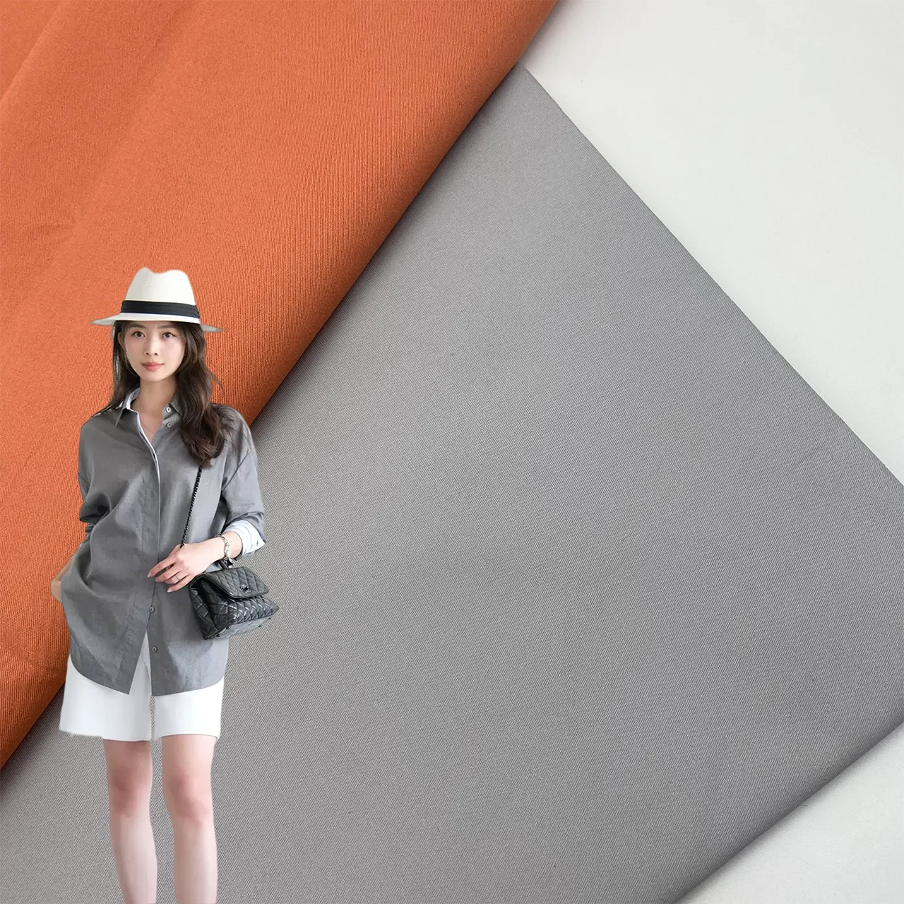 Increase density twill fabric Carbon grinding 100%cotton fabric for shirts