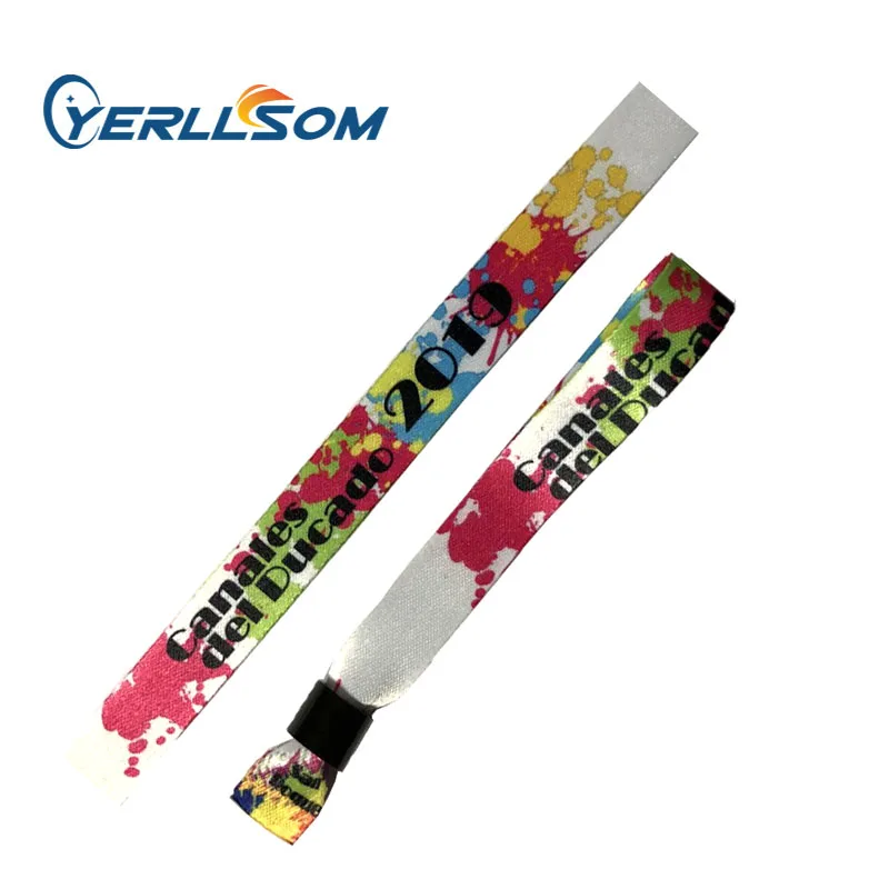YERLLSOM Custom Music Festival Printed Cloth Wristbands For Events Y22092810