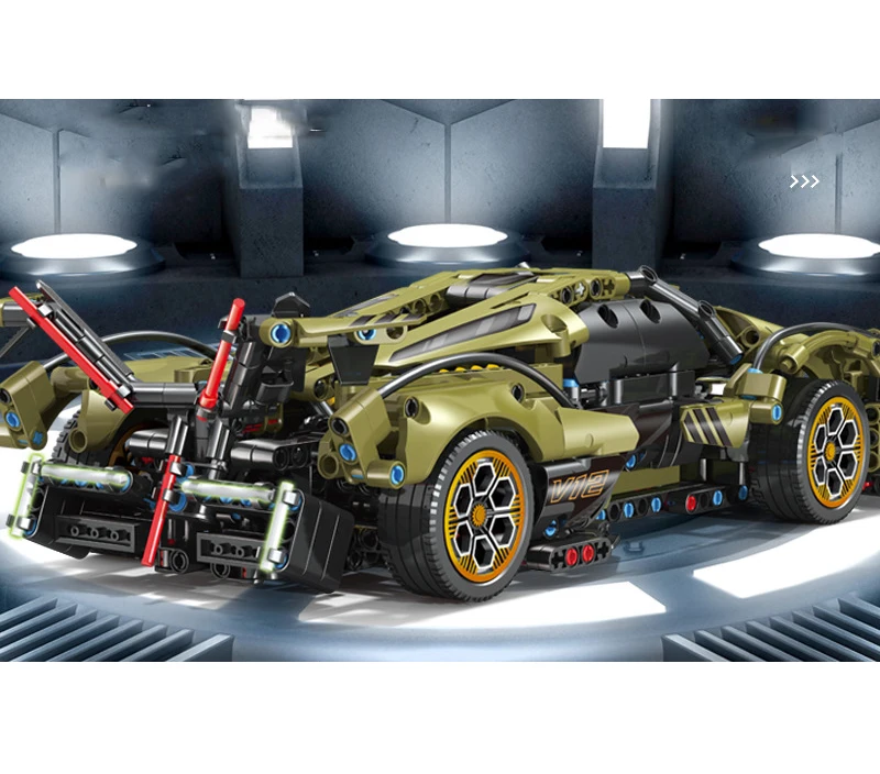 1;14 High Technic Super Racing Car Model Speed Furious Sports Car 1012pcs Building Block set Toys Kids Car assembly model