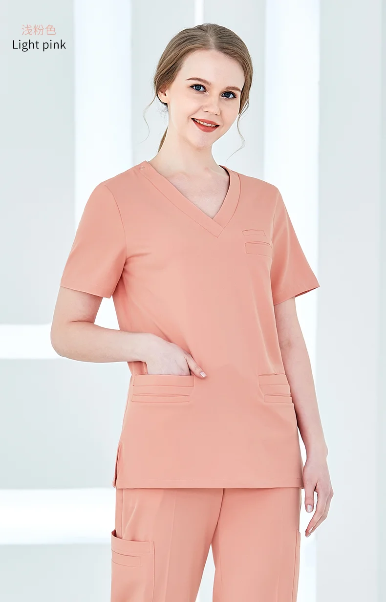 Wholesale Nurse Medical Scrubs Nursing Uniform Elastic Hospital Stylish Cherokee Enfermera Medicos Women Jogger Scrub Set