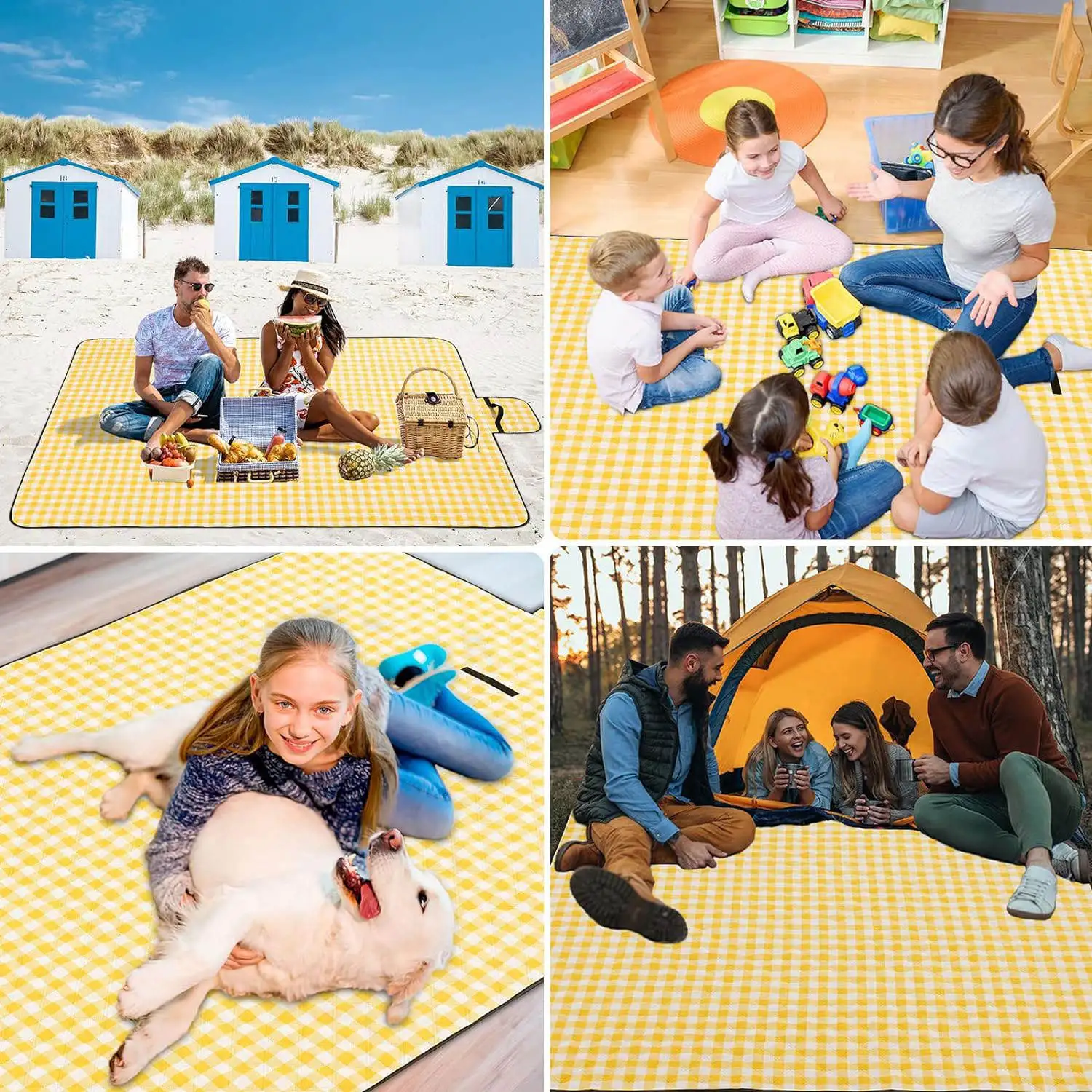 Compact Picnic Mat Picnic Blanket Camping Mat Beach Mat Outdoor Waterproof Portable Washable