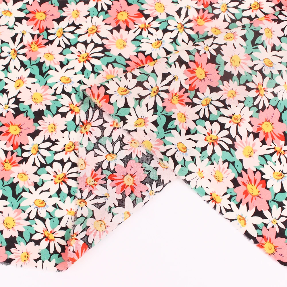 Breathable Organic Custom Printing No MOQ 100% Cotton Woven Printed Poplin Combed Fabric For Kids Woman Dress Shirt Bedding