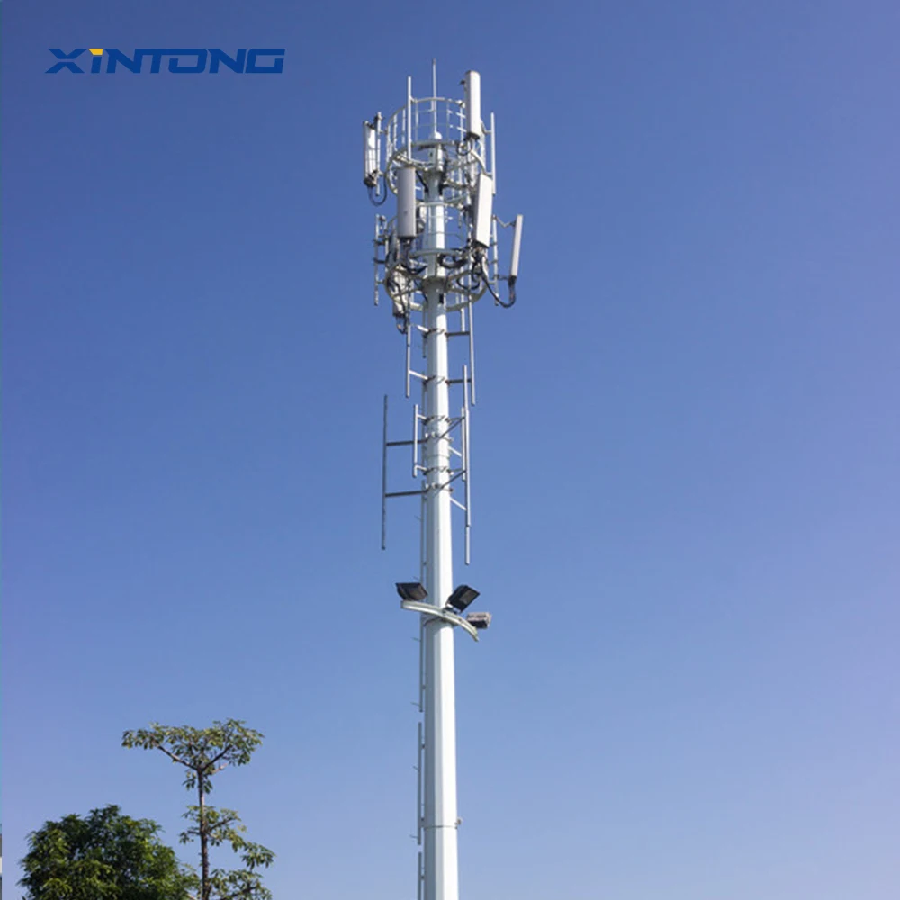 XINTONG High Quality Galvanized Gsm Antenna Communication Monopole Tower