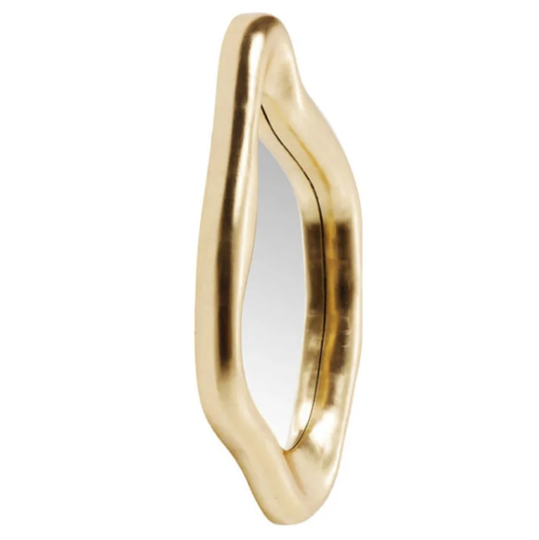 Modern Salon Light Luxury Gold Painting Wooden Frame Creative Design Mirror