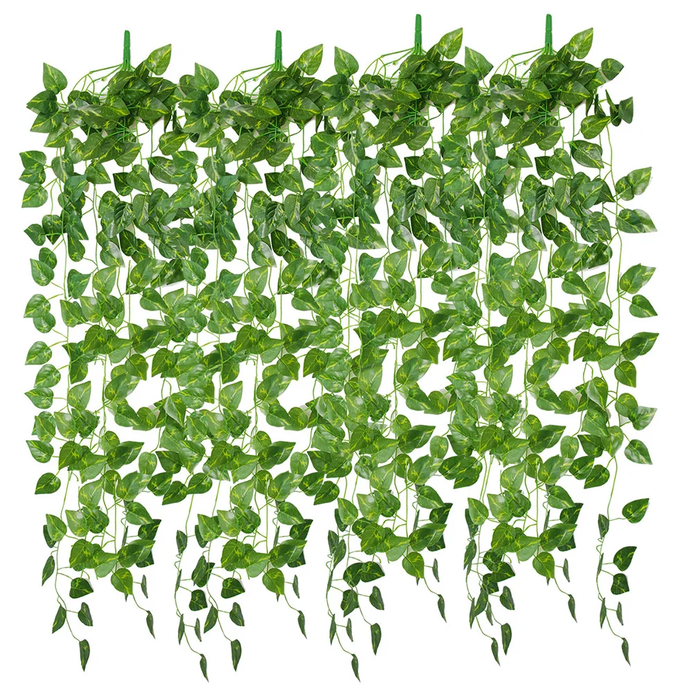 CTT-3-12 95cm Green Ivy Leaves Artificial Foliage Hanging Plants Grape Vine for Home Wedding Decorative