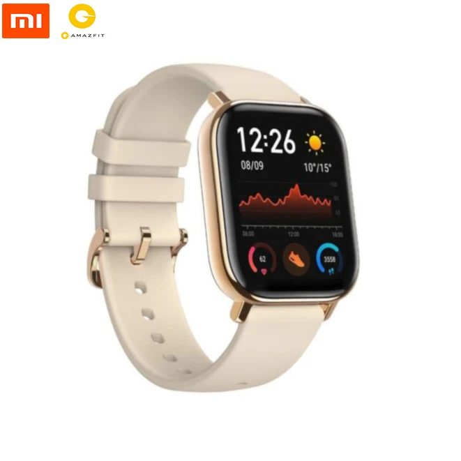Global Version Amazfit GTS Smart Watch GPS Running Sports Heart Rate 5ATM Waterproof Bracelet AMOLED Amazfit Smart Watch