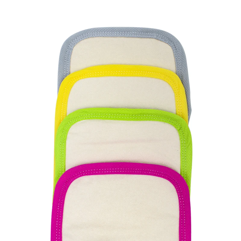 Customized  AWJ edge hemp cotton inserts cloth diaper inserts 4 layers wholesale hemp cotton baby diaper inserts
