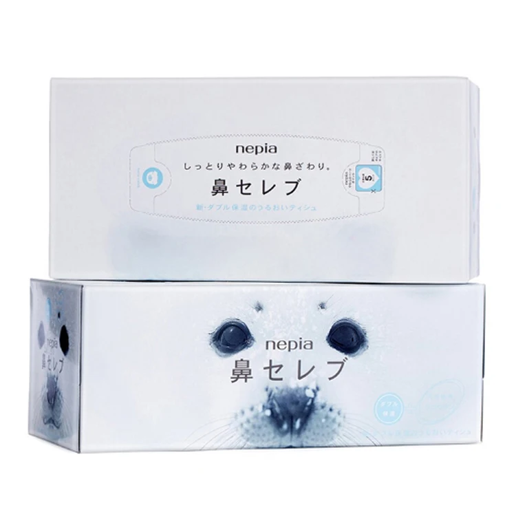 
Japanese Nepia Nonstimulus Friendly Skin Branded Box Facial Tissue Paper 