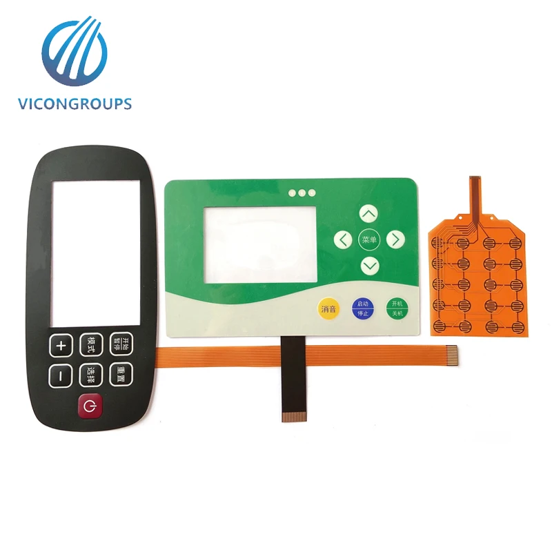 Custom illuminated membrane switch keypad