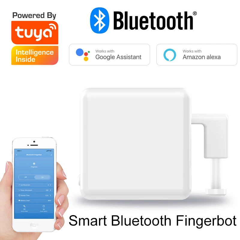 Wireless Remote Control Switches and Buttons Pusher Alexa Voice Control Smart Tuya Fingerbot