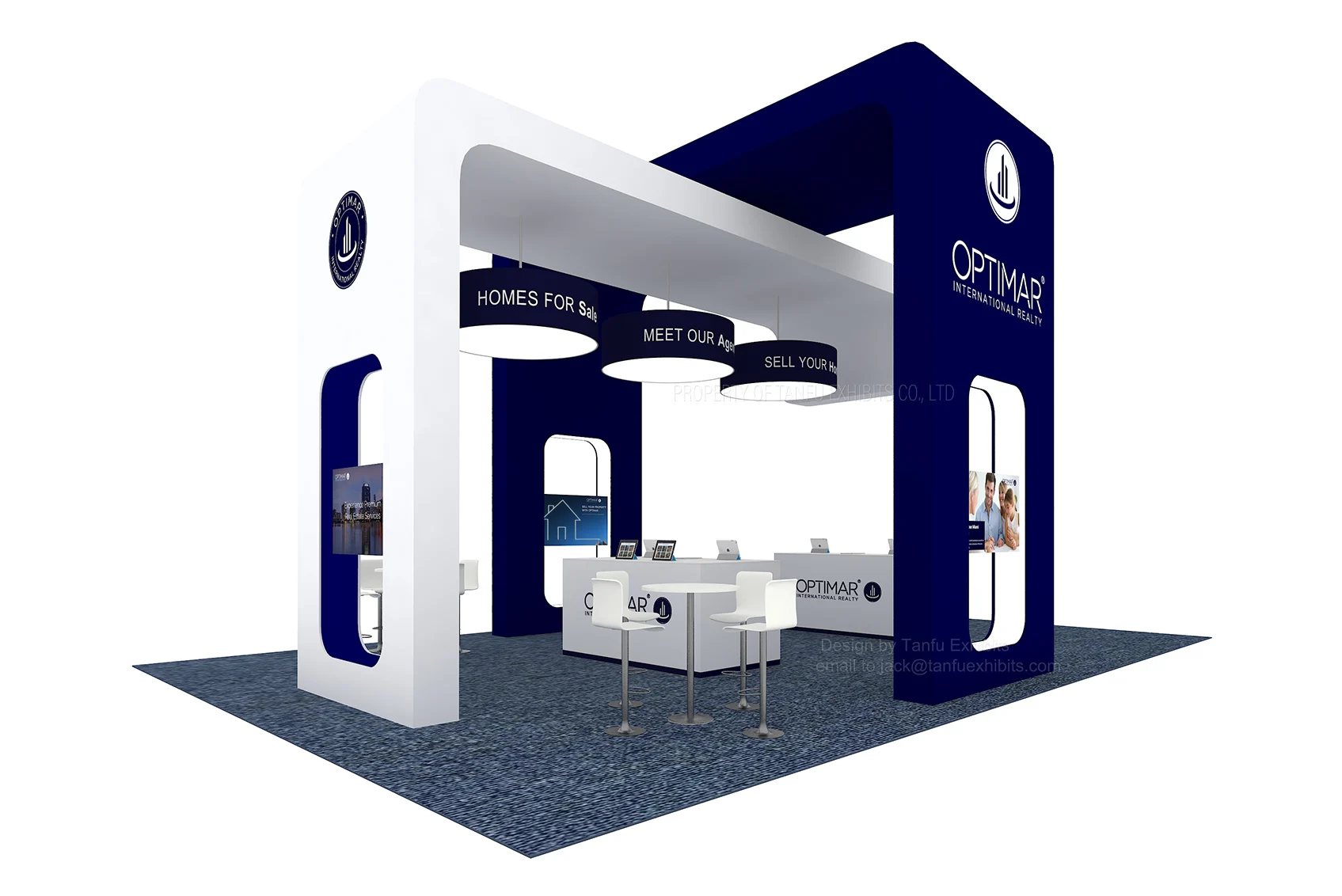 Trade Fair Booth Prefabricated Modular System Booth Easy to Install