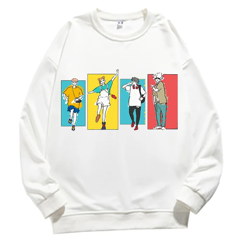 Japan Cartoon Jujutsu Kaisen Custom Print Women Men Loose Crew Neck Sweatshirt Top