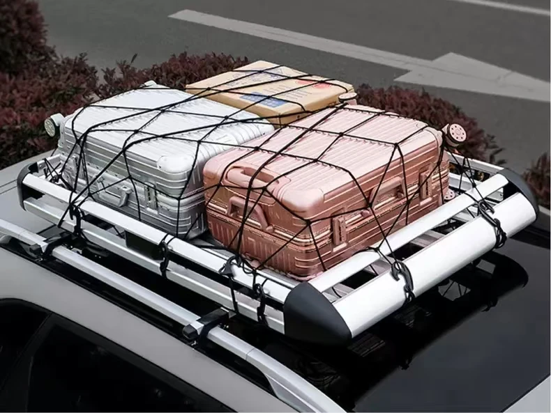 Universal luggage basket aluminum alloy car roof rack iron luggage rack without guardrail car